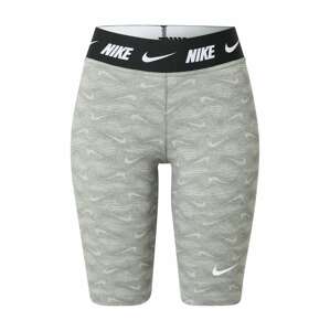 Nike Sportswear Športové nohavice  sivá / svetlosivá / čierna / biela