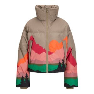 JJXX Prechodná bunda 'Blaze'  hnedá / svetlohnedá / smaragdová / oranžová / ružová