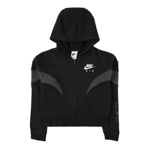 Nike Sportswear Tepláková bunda  tmavosivá / čierna / biela