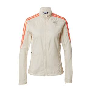 ADIDAS PERFORMANCE Športová bunda  sivá / svetlooranžová / biela