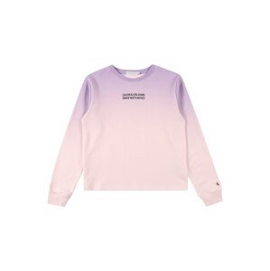 Calvin Klein Jeans Mikina  fialová / ružová