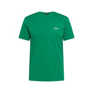 BOSS Green Tričko  trávovo zelená / biela