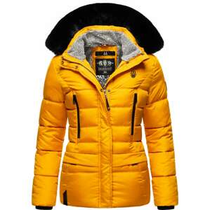 MARIKOO Zimná bunda 'Loveleen'  žltá / čierna