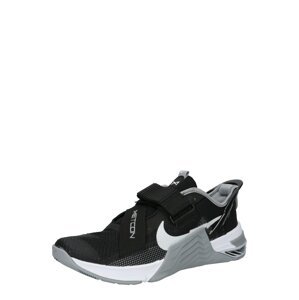 NIKE Športová obuv 'Metcon 7 FlyEase'  sivá / čierna / biela