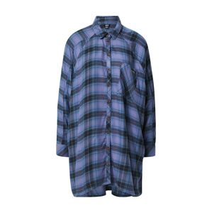 BDG Urban Outfitters Košeľové šaty 'ASHLEY'  námornícka modrá / modrosivá / svetlomodrá