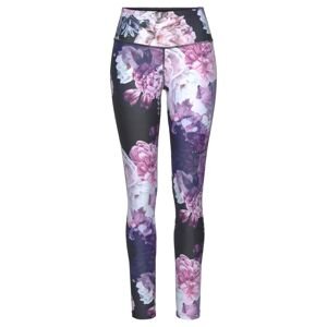 LASCANA ACTIVE Športové nohavice  fialová / ružová / čierna / biela