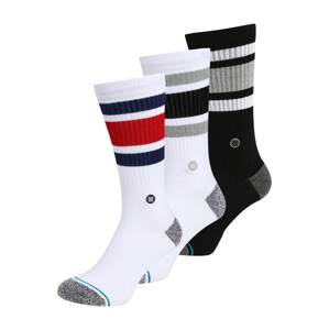Stance Športové ponožky  sivá melírovaná / ohnivo červená / čierna / biela