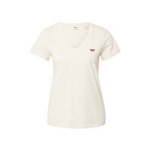 LEVI'S ® Tričko 'LSE Perfect Vneck'  červená / biela
