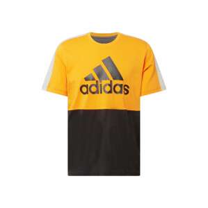 ADIDAS PERFORMANCE Funkčné tričko  svetlosivá / oranžová / čierna