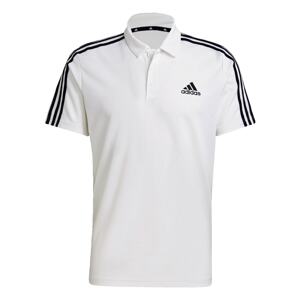 ADIDAS SPORTSWEAR Funkčné tričko 'Primeblue Designed To Move 3-Stripes'  čierna / biela
