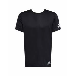 ADIDAS SPORTSWEAR Funkčné tričko 'Run It'  čierna / biela