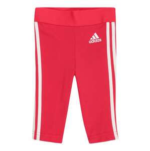 ADIDAS SPORTSWEAR Športové nohavice 'Essentials 3 Stripes'  neónovo ružová / biela