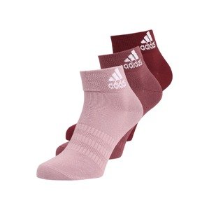 ADIDAS SPORTSWEAR Športové ponožky 'LIGHT ANK'  farba lesného ovocia / svetloružová / burgundská / biela