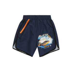 Molo Plavecké šortky 'Nox'  námornícka modrá / svetlomodrá / oranžová / čierna / biela