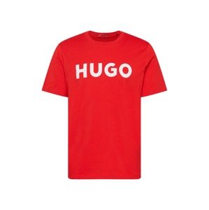 HUGO Red Tričko 'Dulivio'  svetločervená / biela