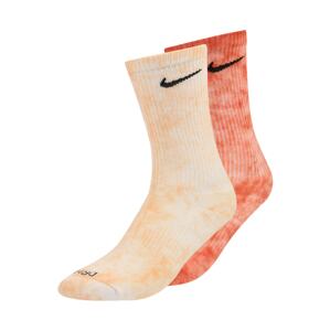 Nike Sportswear Ponožky  svetlooranžová / oranžovo červená / čierna / biela