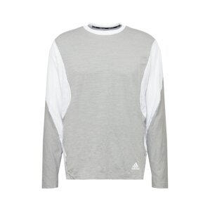 ADIDAS SPORTSWEAR Funkčné tričko 'Wellbeing Training'  sivá melírovaná / biela