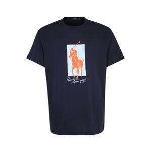 Polo Ralph Lauren Big & Tall Tričko  námornícka modrá / svetlomodrá / oranžová / biela
