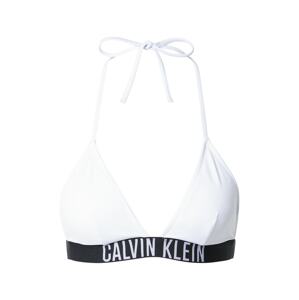 Calvin Klein Swimwear Bikinový top  čierna / biela / šedobiela