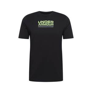 UNDER ARMOUR Funkčné tričko  svetlozelená / čierna / biela