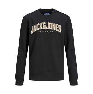 Jack & Jones Junior Mikina  béžová / svetlobéžová / čierna