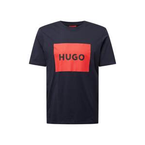 HUGO Red Tričko 'Dulive'  námornícka modrá / červená / čierna