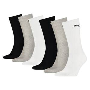 PUMA Športové ponožky  sivobéžová / čierna / biela