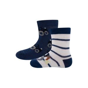 EWERS Ponožky  béžová / tmavomodrá / sivá / biela