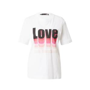 Love Moschino Tričko  ružová / ružová / púdrová / čierna / biela