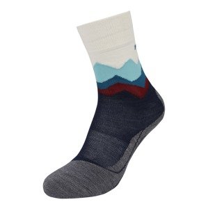 FALKE Športové ponožky 'Crest'  tmavomodrá / sivá melírovaná / zelená / červená / biela