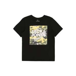 Jack & Jones Junior Tričko 'PETE'  svetložltá / tmavosivá / olivová / čierna / biela