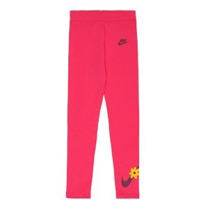 Nike Sportswear Legíny  námornícka modrá / žltá / ružová