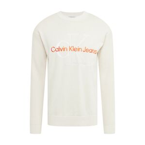 Calvin Klein Jeans Sveter  oranžová / biela