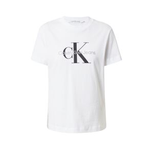 Calvin Klein Jeans Tričko  svetlosivá / čierna / šedobiela