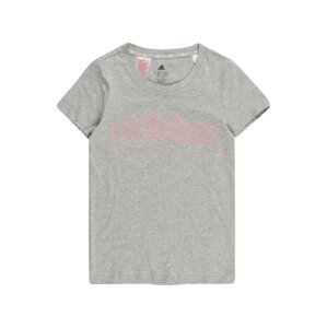ADIDAS SPORTSWEAR Tričko  sivá melírovaná / ružová