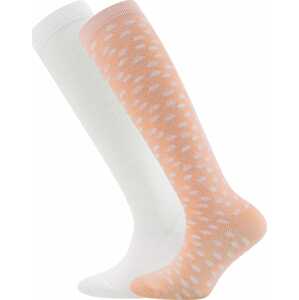 EWERS Ponožky  lososová / biela