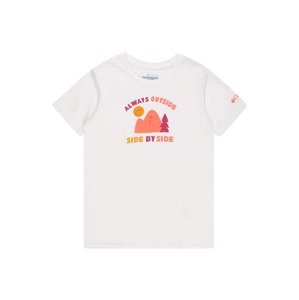 COLUMBIA Funkčné tričko 'Mirror Creek'  tmavooranžová / eozín / melónová / biela