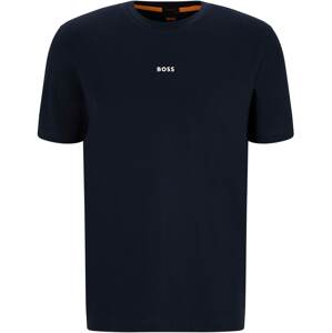 BOSS Orange Tričko 'Chup'  námornícka modrá / svetlooranžová / biela