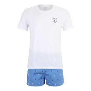 Polo Ralph Lauren Krátke pyžamo  modrá / svetlomodrá / biela
