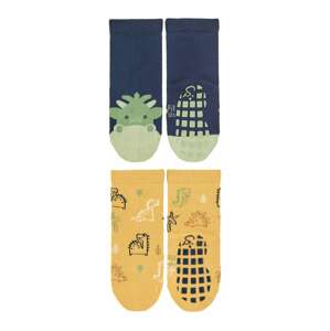 STERNTALER Ponožky  modrá / žltá / pastelovo zelená / červená / biela