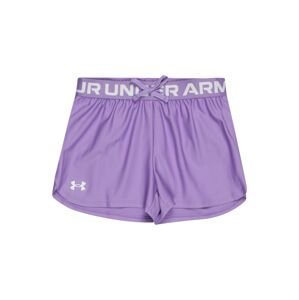 UNDER ARMOUR Športové nohavice 'Play Up'  fialová / biela