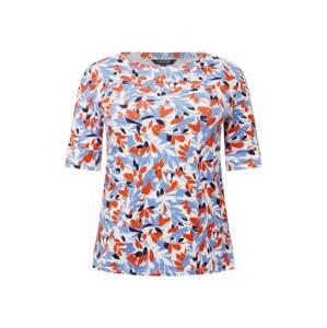 Lauren Ralph Lauren Plus Tričko 'JUDY'  tmavomodrá / svetlomodrá / oranžová / biela