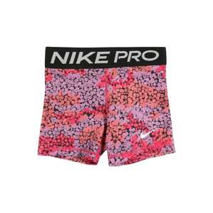 NIKE Športové nohavice  svetlosivá / fialová / koralová / ružová / čierna