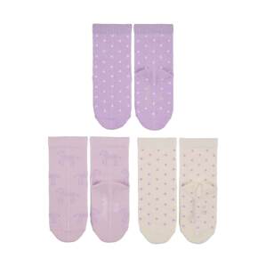 STERNTALER Ponožky  béžová / fialová / svetlofialová / svetlofialová