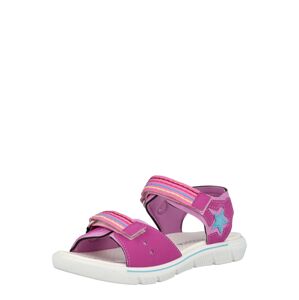 RICOSTA Sandále 'SOPHIA'  tyrkysová / svetložltá / pitaya / svetloružová