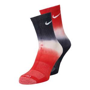 Nike Sportswear Športové ponožky 'Everyday Plus'  tmavomodrá / červená / biela