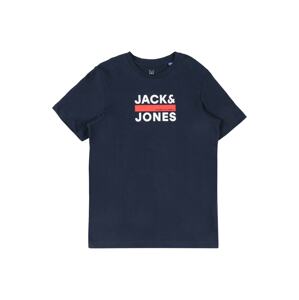 Jack & Jones Junior Tričko 'Dan'  námornícka modrá / melónová / biela