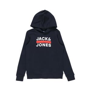 Jack & Jones Junior Mikina 'DAN'  námornícka modrá / červená / biela