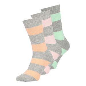 BURTON MENSWEAR LONDON Ponožky  sivá / mätová / marhuľová / ružová