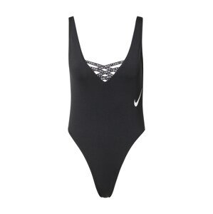 Nike Swim Jednodielne plavky 'SNEAKERKINI'  čierna / biela
